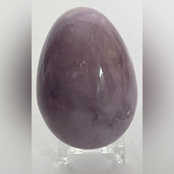 Polished Alabaster Stone 2.5" Pastel Purple Green Yellow Orange Tan Eggs - Picture 9 of 13